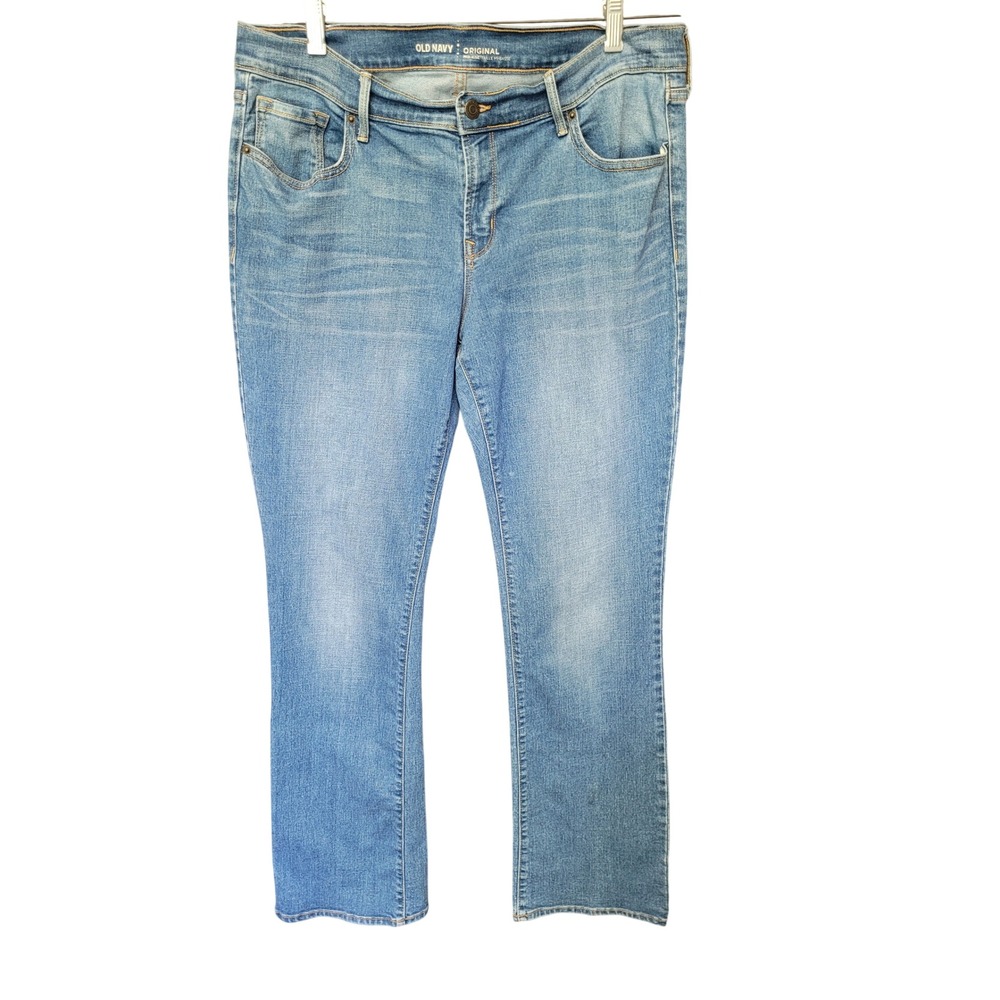 Old Navy Original Bootcut Jeans Acadia Mid-Rise Blue Denim 12 Regular 480932-14